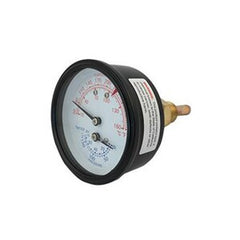 Lochinvar 100208152 Gauge Temperature Pressure 0-75 Pounds per Square Inch 70-250 Degrees Fahrenheit 3/8 Inch  | Blackhawk Supply
