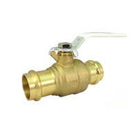 UPBA480S-112 | Ball Valve Ultra Press 11/2 Inch Press Ball and Stem Full Port Lead Free Brass Stainless Steel | Milwaukee Valves