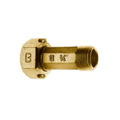 Cambridge Brass 417NL-T1M3 Meter Coupling Straight Lead Free Brass 1/2 x 3/4 Inch Swivel x MPT  | Blackhawk Supply