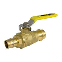 H-80332W | Ball Valve Lead Free Brass 1/2 Inch Press x PEX F1960 with Adjustable Packing Gland | Webstone