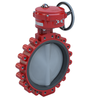 3LNE-18L2C/70-0651SVH | Butterfly Valve | 2 Way | 18 Inch | Nylon Coated Disc | 50 PSI | 120 VAC Non-Spring Return Actuator With Heater | Modulating Control | Bray