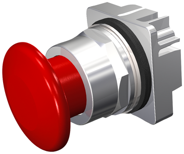 Siemens Electrical 52PP2W2 PUSHBUTTON | MTD | RED | 1 3/4" FULL PLS | 2POS  | Blackhawk Supply
