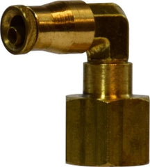 Midland Metal Mfg. 700404S 1/4 X 1/4 FEMALE SWIVEL ELBOW, Brass Fittings, D.O.T. Push In, Female Swivel Elbow  | Blackhawk Supply