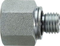 70451227 | 3/4-16X27X2.0 (FIP X MET THD ADPT), Hydraulic, Steel Metric Adapters, Female Adapter | Midland Metal Mfg.