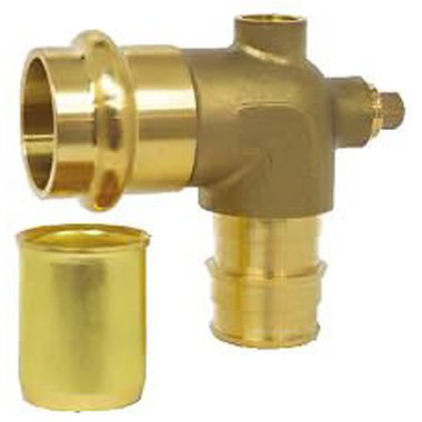 Webstone H-36843W Transition Fitting Elbow 3/4 Inch Lead Free Brass Press x PEX F1960  | Blackhawk Supply