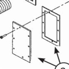 Weil Mclain 389900103 Cover Plate Rectangle Tankless 3/4 Inch NPT Tapping  | Blackhawk Supply