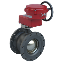 BVMS12-C150-3410/70-1300SVH | 2 Way Ball Valve | Flanged | 12 Inch | 120 VAC Modulating Industrial Actuator | Bray