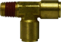 71060404 | 3/8X1/4X1/4 DOT MALE RUN TEE, Brass Fittings, D.O.T. Push In, Male Run Tee | Midland Metal Mfg.