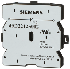 Siemens Electrical 49D22125002 Aux Switch DP | 1NC | 75-90amp  | Blackhawk Supply