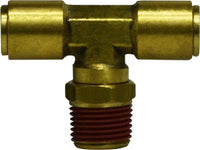 720402S | 1/4X1/8 (PI X M DOT SWVL BRNCH T), Brass Fittings, D.O.T. Push In, Male Swivel Branch Tee | Midland Metal Mfg.