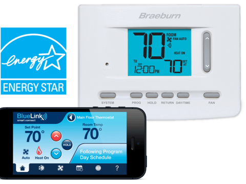 Braeburn 7205 Universal Smart Wi-Fi Programmable Thermostat 3H / 2C  | Blackhawk Supply
