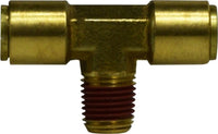 72060404 | 3/8X1/4X1/4 DOT MALE BRANCH, Brass Fittings, D.O.T. Push In, Male Branch Tee | Midland Metal Mfg.