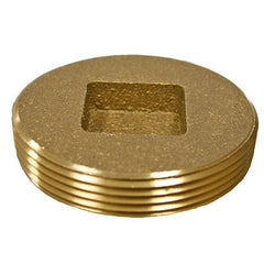 Matco-Norca CPC-200 Cleanout Plug Countersunk Square Head 2 Inch Brass  | Blackhawk Supply