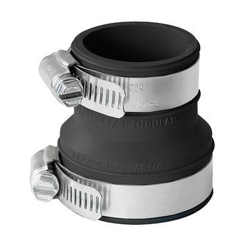 Fernco DTC-150 Connector Drain & Trap 1-1/2 Inch Cast Iron/Plastic to Tubular  | Blackhawk Supply