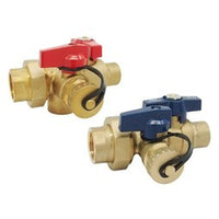 3400TAB-3/4 | Tankless Valve Kit with Relief Lead Free Brass 3/4 Inch Female x Sweat | Red White Valve