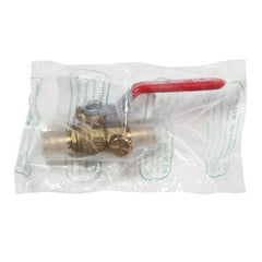 Red White Valve 5015ABD-1/2 Ball Valve Lead Free Forged Brass 1/2 Inch Pex Barb End 2PC With Waste  | Blackhawk Supply
