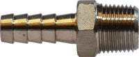 73952 | 3/8 HOSE BARB X MIP 304SS ADAPT, Brass Fittings, Stainless Steel Hose Barbs, 304 Stainless Steel Hose Nipple | Midland Metal Mfg.