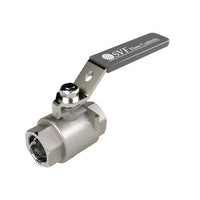20SSTH-212 | Ball Valve 20SSTH 2-1/2 Inch Threaded Stainless Steel Full Port 1000 WOG Locking Lever 2 Piece RTFE Blowout Proof Stem for General Purpose/Utility | Svf Valves