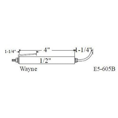 Westwood Products 605B Igniter Set of 2 1/2 x 5-1/4 Inch for Wayne Burners E5-605B  | Blackhawk Supply