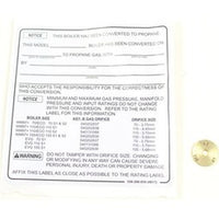 540131088 | Conversion Kit Propane Orifice for WM97+/ECO 110 | Weil Mclain