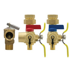 Webstone H-14443WPR Tankless Valve Kit EXP E2 with Pressure Relief Valve Lead Free 3/4 Inch FIP Union x PEX F1807  | Blackhawk Supply