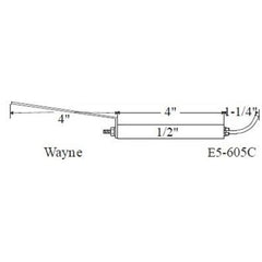 Westwood Products E5-605C Igniter Set of 2 1/2 x 9-1/4 Inch for Wayne Burners E5-605C  | Blackhawk Supply