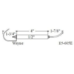 Westwood Products E5-605E-2PK Igniter Set of 2 1/2 x 7-5/8 Inch for Wayne Burners E5-605E  | Blackhawk Supply