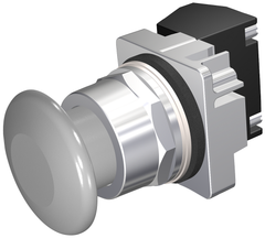 Siemens Electrical 52PM9W6A PUSHBUTTON | MOM | GRY | 1 3/4" PLST | 2POS | 1BJK  | Blackhawk Supply