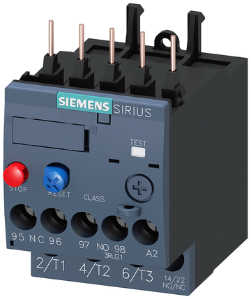 Siemens Electrical 3RU21161CB0 OVERLOAD RELAY CL10 S00 1.8-2.5A SCREW  | Blackhawk Supply