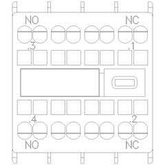 Siemens Electrical 3RH29112NF11 AUX. SWITCH 1NO+1NC S00 & S0 SPRING  | Blackhawk Supply