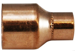 Midland Metal Mfg. 77255 1/2 X 3/8 RED. CPLG WSTOP CXC, Nipples and Fittings, Wrot Solder Joint, Reducer Coupling with Stop  | Blackhawk Supply