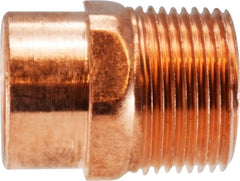 Midland Metal Mfg. 77308 3/8 X 1/2 MALE ADAPTER, Nipples and Fittings, Wrot Solder Joint, Male Adapter C x M  | Blackhawk Supply