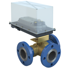 Bray STM3-3-74/DCM24-310-A-WS 3" | STM Flanged Characterized ball valve | 3way | CV 74 | Damper & Valve actuator | 24 Vac | 310 lb-in | modulating | Non-Spring Return | SW | Weather Shield for DC-310 Actuator  | Blackhawk Supply