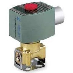 ASCO 8210G034 Solenoid Valve 8210 2-Way Brass 1/2 Inch NPT Normally Open 120 Alternating Current NBR  | Blackhawk Supply