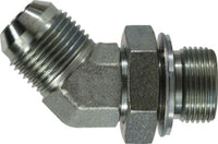 78024 | 7/16-20X1/4-19 JICXMBSPP 45 ELB, Hydraulic, Steel BSPP Adapters, JIC to BSPP 45 Degree Elbow | Midland Metal Mfg.