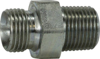 782512 | 3/4-14X3/4 (BSPP X MNPT HEX NIPPLE), Hydraulic, Steel BSPP Adapters, BSPP to Male Pipe Nipple | Midland Metal Mfg.