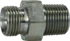 Midland Metal Mfg. 782512 3/4-14X3/4 (BSPP X MNPT HEX NIPPLE), Hydraulic, Steel BSPP Adapters, BSPP to Male Pipe Nipple  | Blackhawk Supply