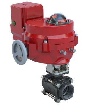 Bray BV1-CS3-13/70-24-0081H-BBU 1" | 3 piece design threaded ball valve | CS | CV 15.48 | Normally Open | 24 VAC/30VDC | Two position | 800 lb-in | NEMA 4 | Heater | & Battery Backup unit  | Blackhawk Supply