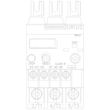 Siemens Electrical 3RU21264PJ0 OVERLOAD RELAY CL10 S0 30-36A R LUG  | Blackhawk Supply