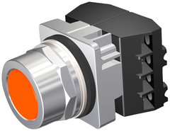 Siemens Electrical 52PM8A8F PUSHBUTTON | MOM | ORG | FLUSH | 2POS | 2NO  | Blackhawk Supply