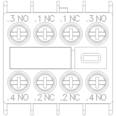 Siemens Electrical 3RH29111FA22 AUX. SWITCH 2NO+2NC S00 & S0 SCREW  | Blackhawk Supply