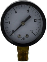 80020 | 30-0PSI VACUUM LGHT GAUGE 2INCH, Pneumatics, Gauges, Standard Dry Gauge 2 Face 1/4 Mount | Midland Metal Mfg.