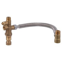 24639 | Mixing Valve Tank Booster with Integral Check and Corrugated Hose 3/4 Inch Brass MNPT x FNPT x NPSH EPDM 150 Pounds per Square Inch | Cash Acme