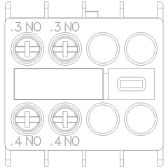 Siemens Electrical 3RH29111HA20 AUX. SWITCH 2NO FOR S0 SCREW  | Blackhawk Supply
