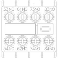 3RH29111GA31 | AUX. SWITCH 3NO+1NC FOR S00 SCREW | Siemens Electrical