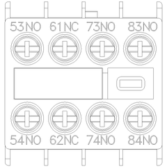 Siemens Electrical 3RH29111GA31 AUX. SWITCH 3NO+1NC FOR S00 SCREW  | Blackhawk Supply