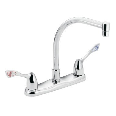Moen 8799 Kitchen Faucet M-Bition 8 Inch Spread 2 Wrist Blade Chrome 1.5 Gallons per Minute  | Blackhawk Supply