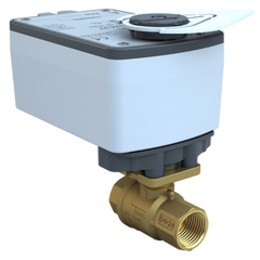 Bray ST2-1-2-12C/VAS24-27-T 1" | ST2 Threaded Characterized ball valve | 2way | CV 11.7 | Normally Closed | Valve actuator | 24 Vac/dc | 27 lb-in | on/off or floating | Spring Return  | Blackhawk Supply