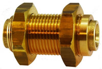 820400 | 1/4 D.O.T. P-IN BULKHEAD UNION, Brass Fittings, D.O.T. Push In, Bulkhead Union | Midland Metal Mfg.