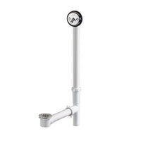 41-513 | Waste and Overflow Assembly Roman Trip Lever Chrome 1-1/2 Inch PVC Domed for Tub | Gerber